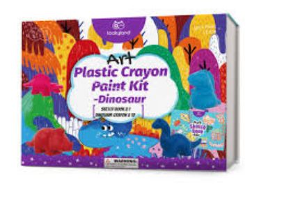 Picture of PLASTIC CRAYON PAINT KIT - DINOSAUR