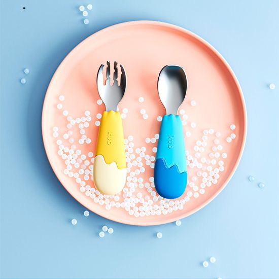 Picture of STAINLESS STEEL SPOON &FORK BLUE