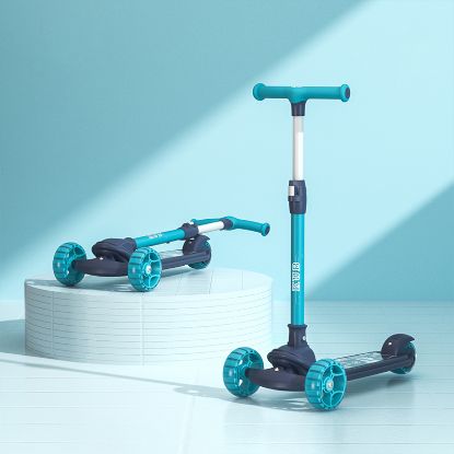 Picture of FOLDING SCOOTER DOUBLE PROTECTION MULTI-GEAR ADJUSTMENT BLUE