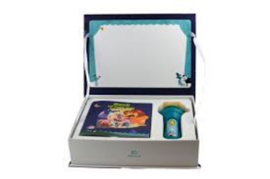 Picture of BOOK OF FAIRY TALE WITH LANTERN torch