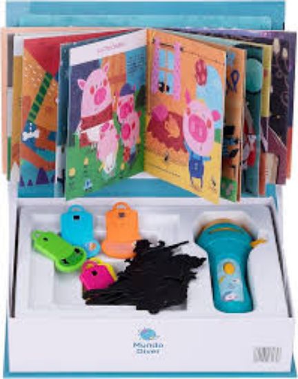 Picture of BOOK OF FAIRY TALE WITH LANTERN torch